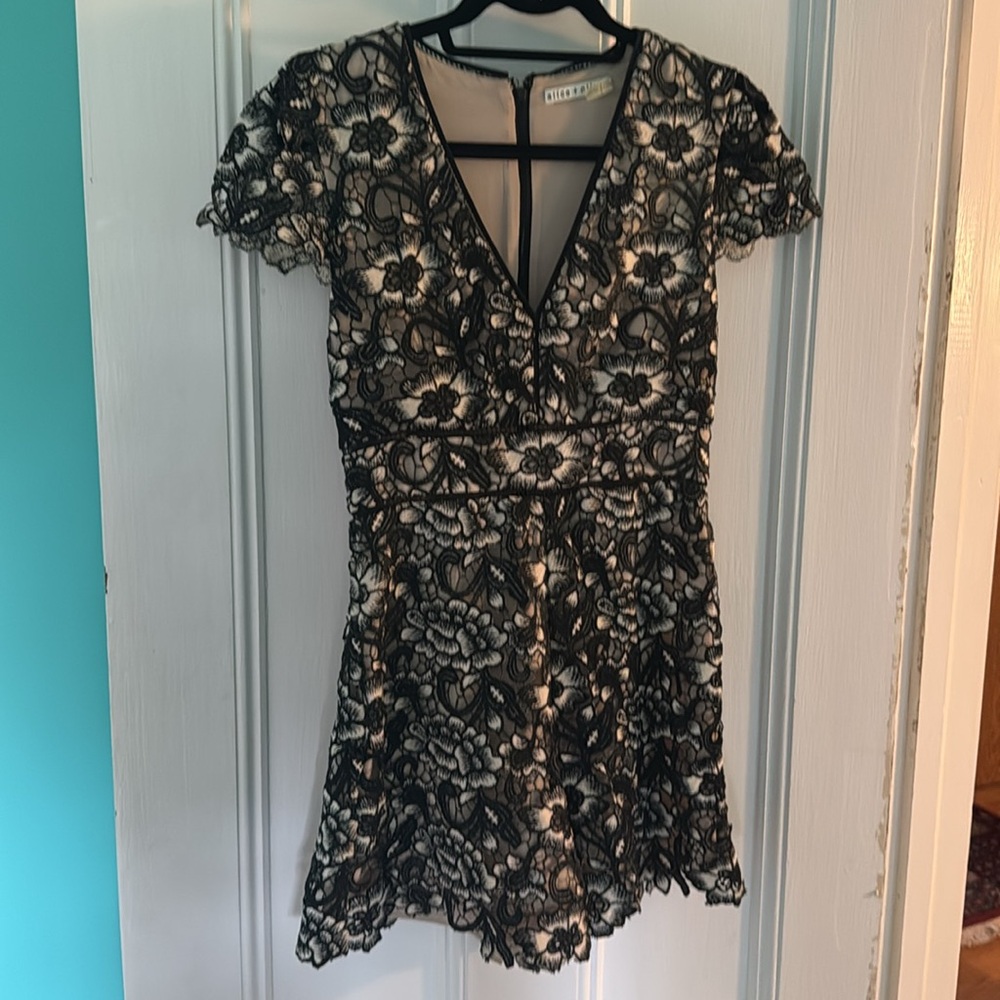 Alice and Olivia Tinsley Lace Romper - Picture 5 of 8
